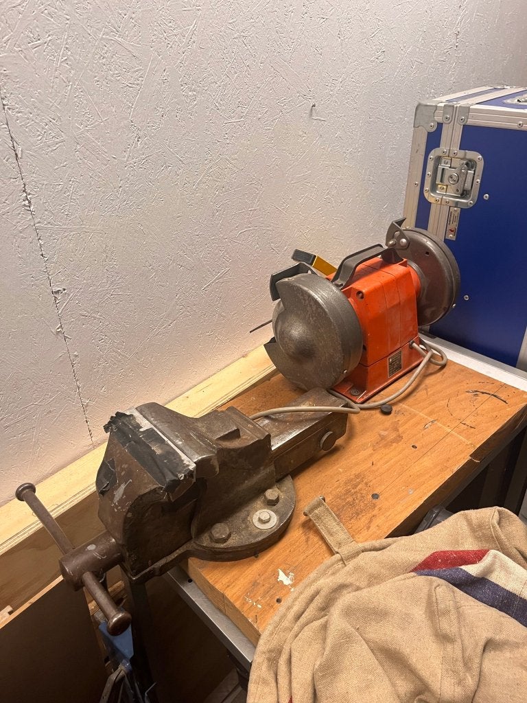 Zware professionele bankschroef, Ophalen, Gebruikt, Minder dan 70 cm, Bankschroef