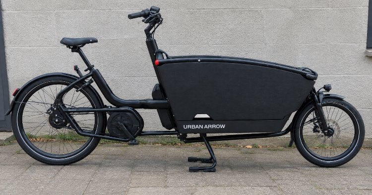 Urban Arrow elektrische bakfiets - Zwart, dubbele accu, Fietsen en Brommers, 4 kinderen of meer, Elektrisch, Zo goed als nieuw
