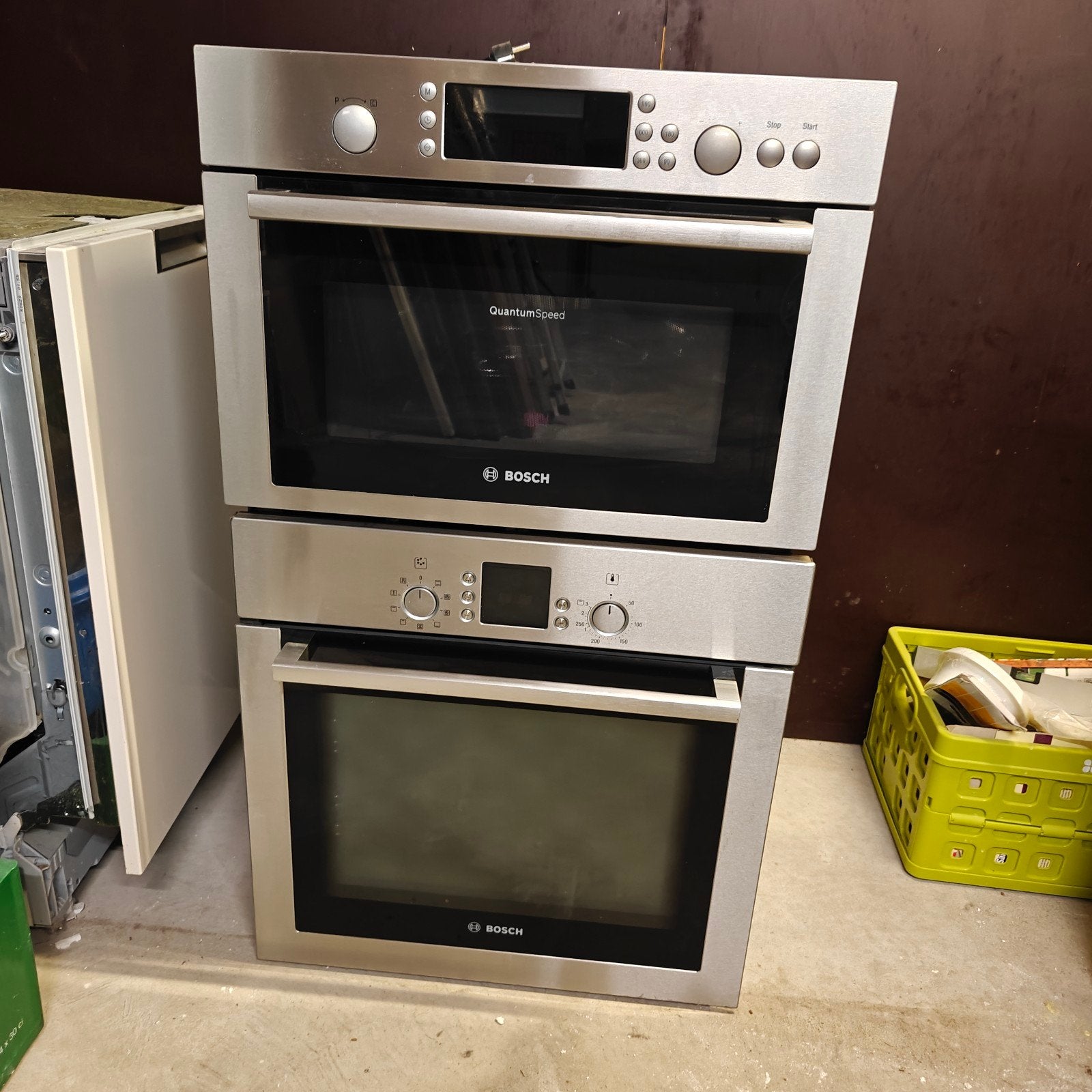 Bosch Inbouw Combi-oven en Oven Set, Witgoed en Apparatuur, Ophalen, Gebruikt, Bosch, Combi-oven