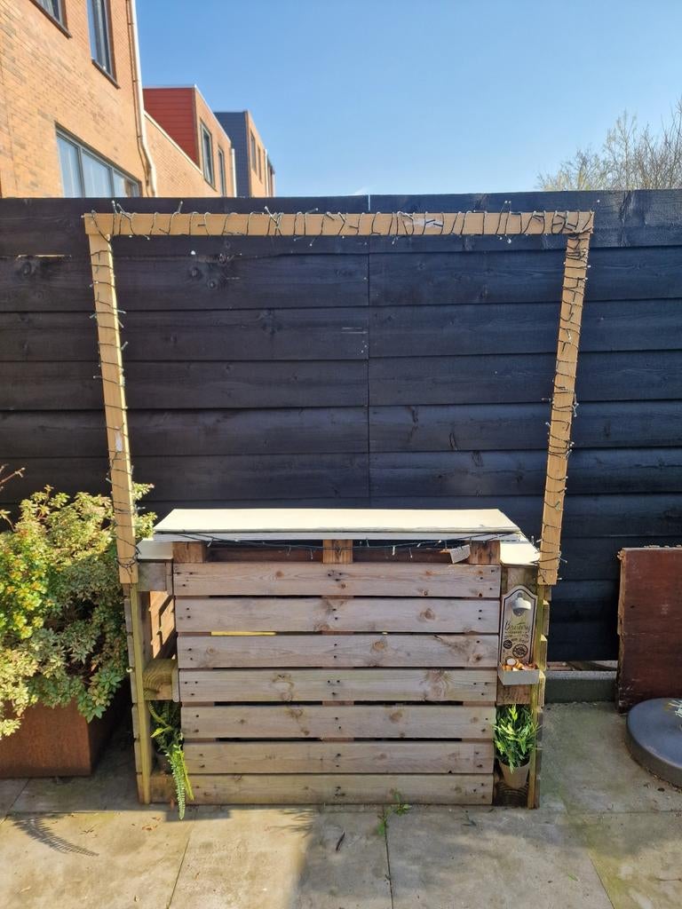 Pallet bar, Huis en Inrichting, Barren, Ophalen, Gebruikt