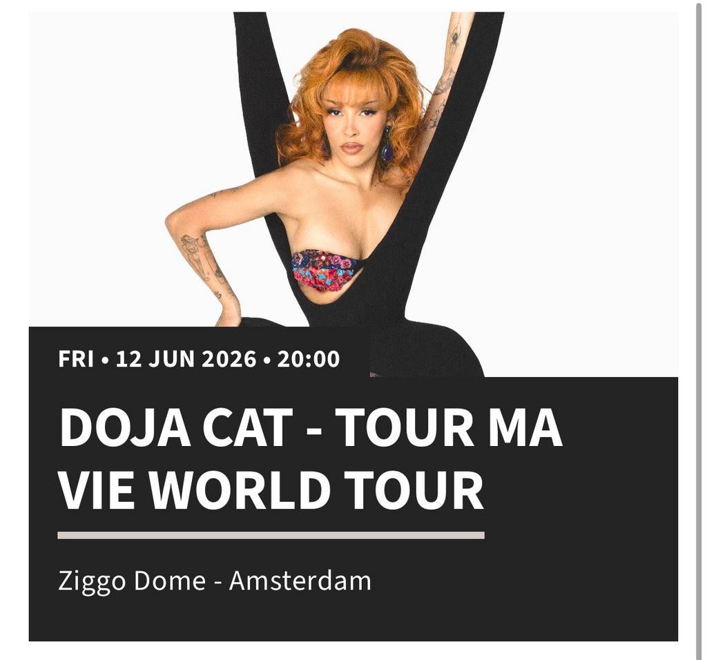 Doja Cat - 2x Staanplaatsen, Tickets en Kaartjes, Evenementen en Festivals, Twee personen