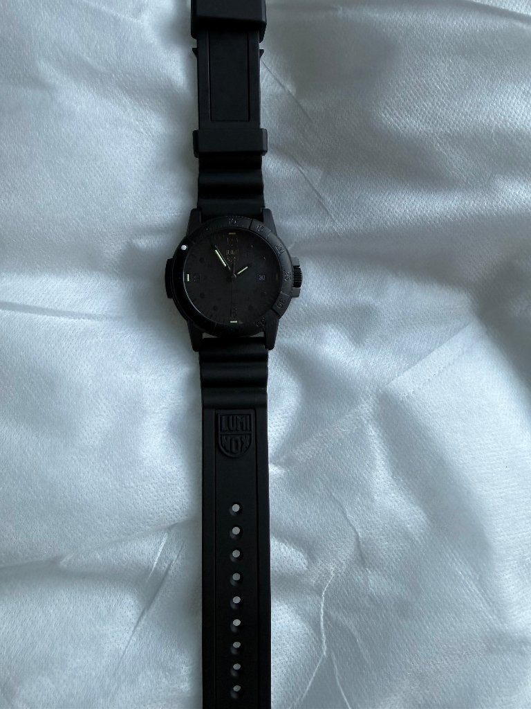Luminox Sea Lion 2000 Carbonox blackout 44mm + doos, Overige merken, Kunststof, Gebruikt, Luminox