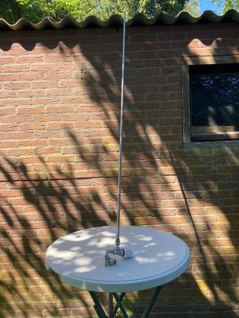 Plieger stromingsbuis met haakse thermostaat kraan 1580mm, Ophalen of Verzenden, Zo goed als nieuw
