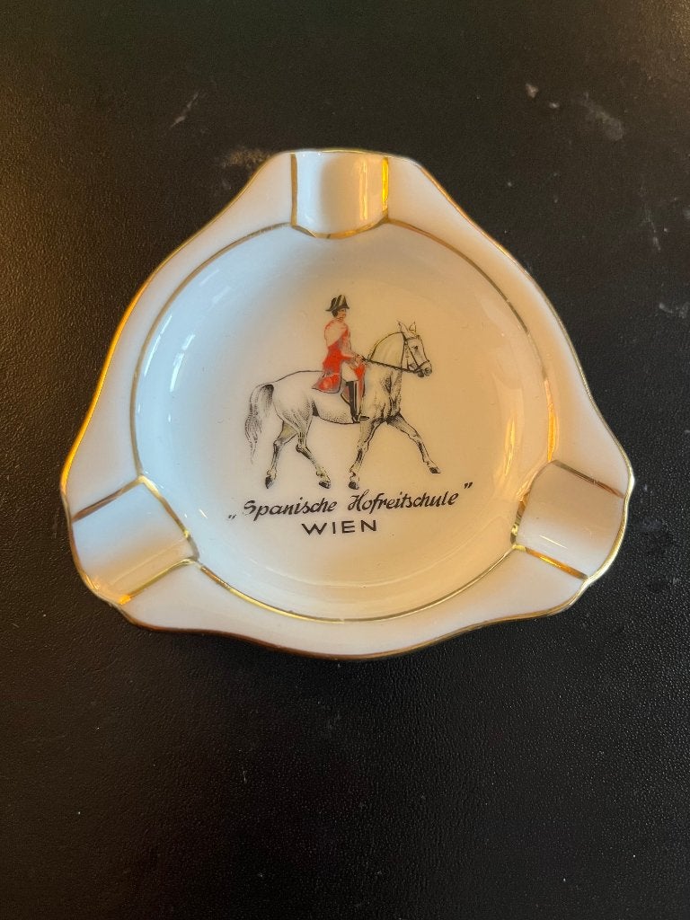Vintage asbakje Spanische Hofreitschule Wenen, Ophalen of Verzenden