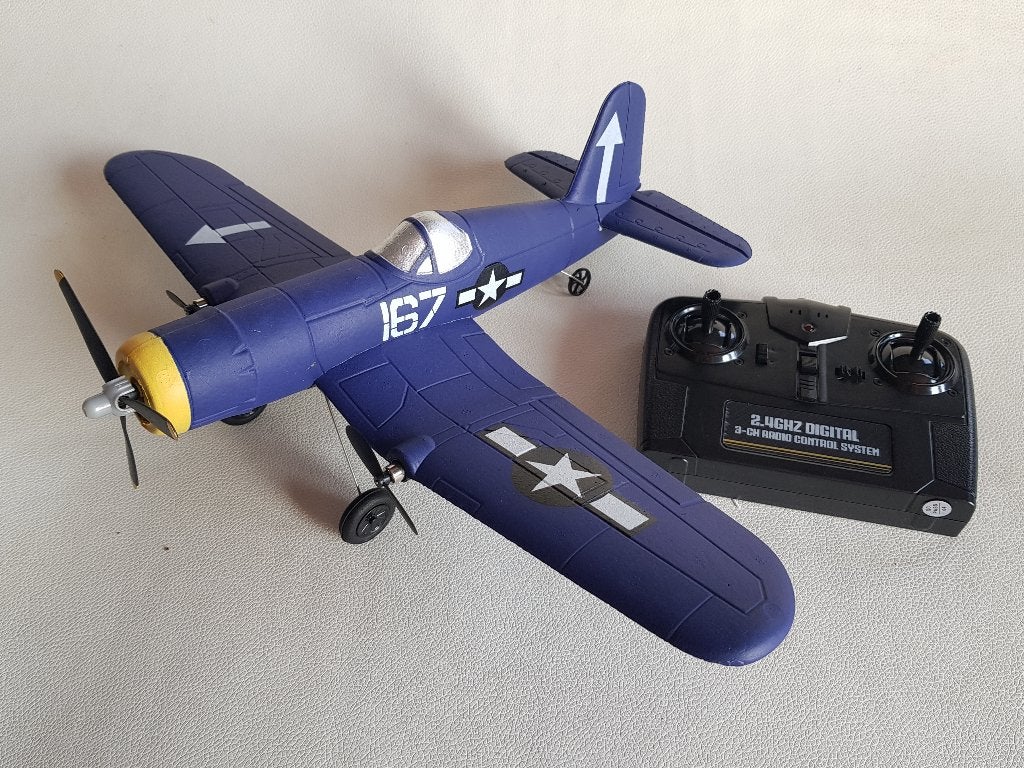 Volantex RC Vliegtuig F4U Corsair radiografisch bestuurbaar, Ophalen of Verzenden, Nieuw, Elektro, RTF (Ready to Fly)