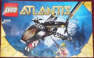 Lego atlantis 8058 guardian of the deep, Overige thema's, Lego, Ophalen of Verzenden, Zo goed als nieuw