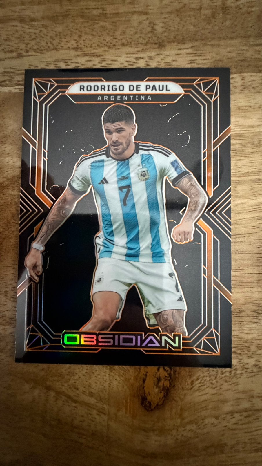 Rodrigo de Paul /40 panini obsidian, Ophalen of Verzenden, Zo goed als nieuw, Buitenlandse clubs, Poster, Plaatje of Sticker
