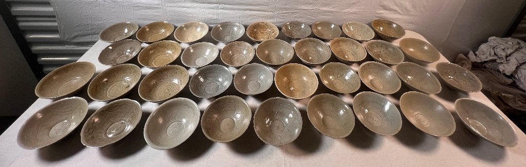Chinees Song Celadon kommen (37 stuks), Antiek en Kunst, Antiek | Porselein, Ophalen