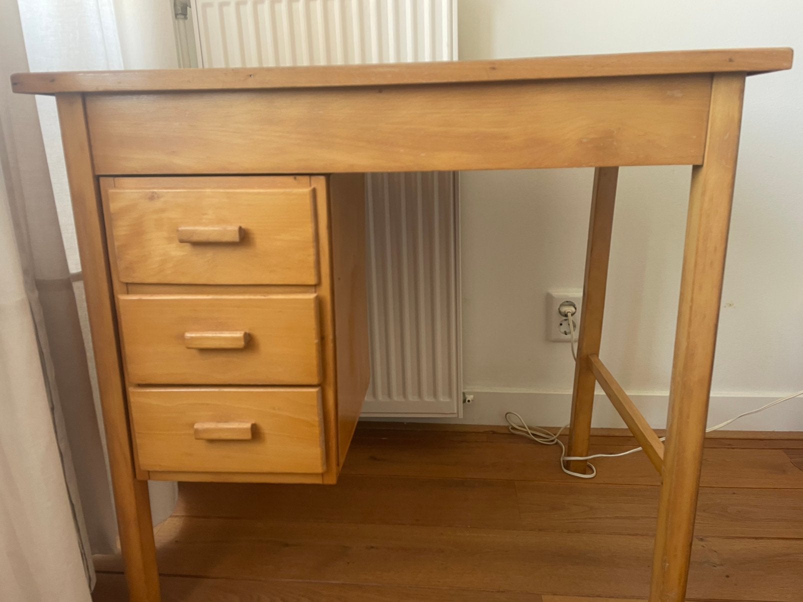 Vintage Piet Zwart Bruynzeel (Kinder)bureau – Jaren 30/50, Ophalen, Gebruikt, 51 cm, Kinderbureau
