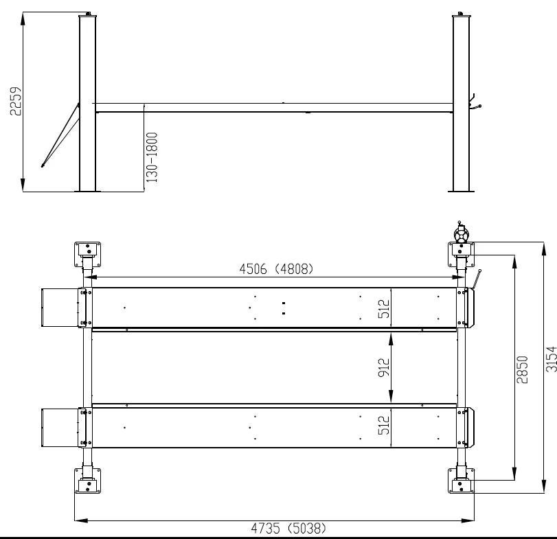 Wolf WL442L 4-kolomshefbrug 4,8 meter 4,2 ton APK / Nieuw, Ophalen, Nieuw