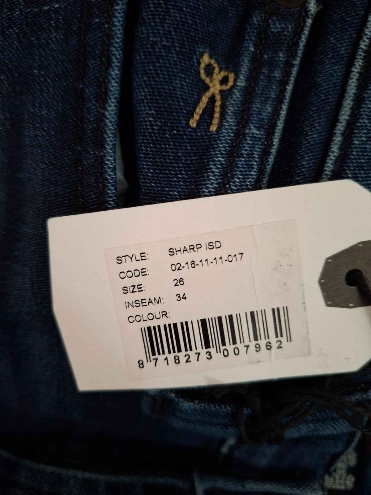 Denham Sharp ISD Jeans - Maat W26 L34 - Nieuw met kaartjes, Denham, Blauw, Nieuw, Ophalen of Verzenden