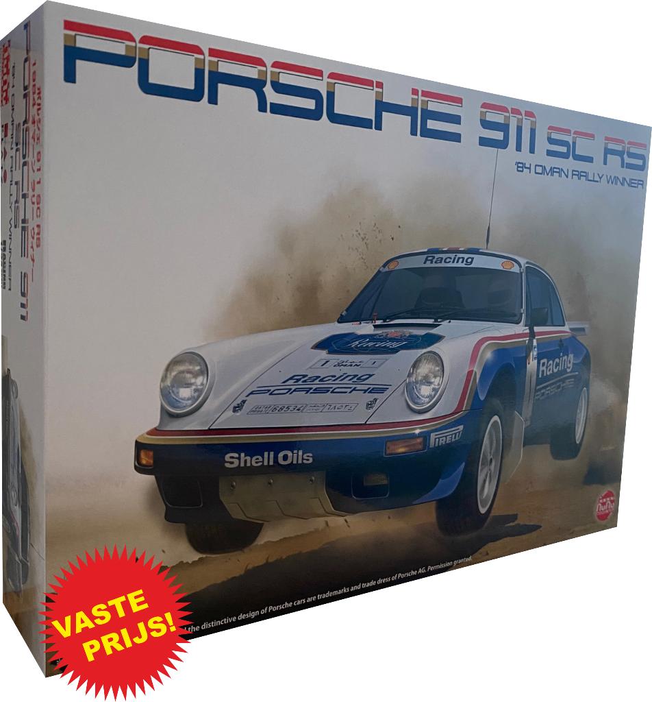 Porsche 911 SC RS Oman Rally (NuNu Models 24011) 1/24, Overige merken, Auto, Groter dan 1:32, Nieuw