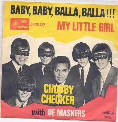 Nederbeat:  Chubby Checker en De Maskers- Baby Balla, Verzenden, 7 inch, Pop, Fotohoes