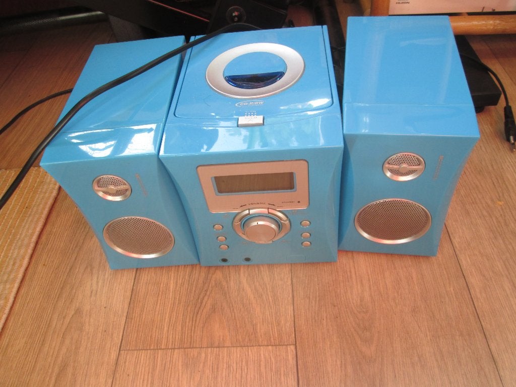 Radio klok met twee speakers, Ophalen, Gebruikt, Overige typen