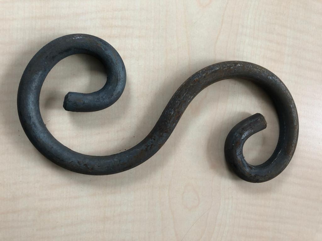 S-krullen Decoratief Siersmeedwerk massief 12 mm., Ophalen