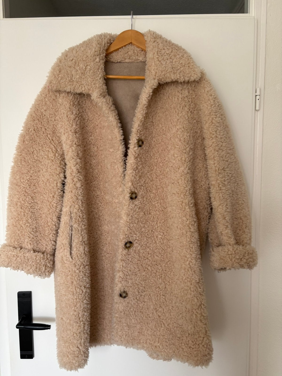Studio AR ARMA omkeerbare teddy jas dames maat 40 beige, Kleding | Dames, Ophalen of Verzenden, Zo goed als nieuw, Maat 38/40 (M)