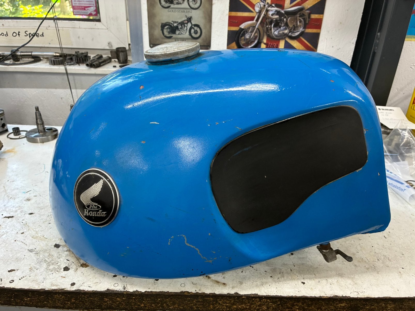 Heinrich/Hoske tank voor Honda Black Bomber, Motoren, Ophalen of Verzenden, Gebruikt