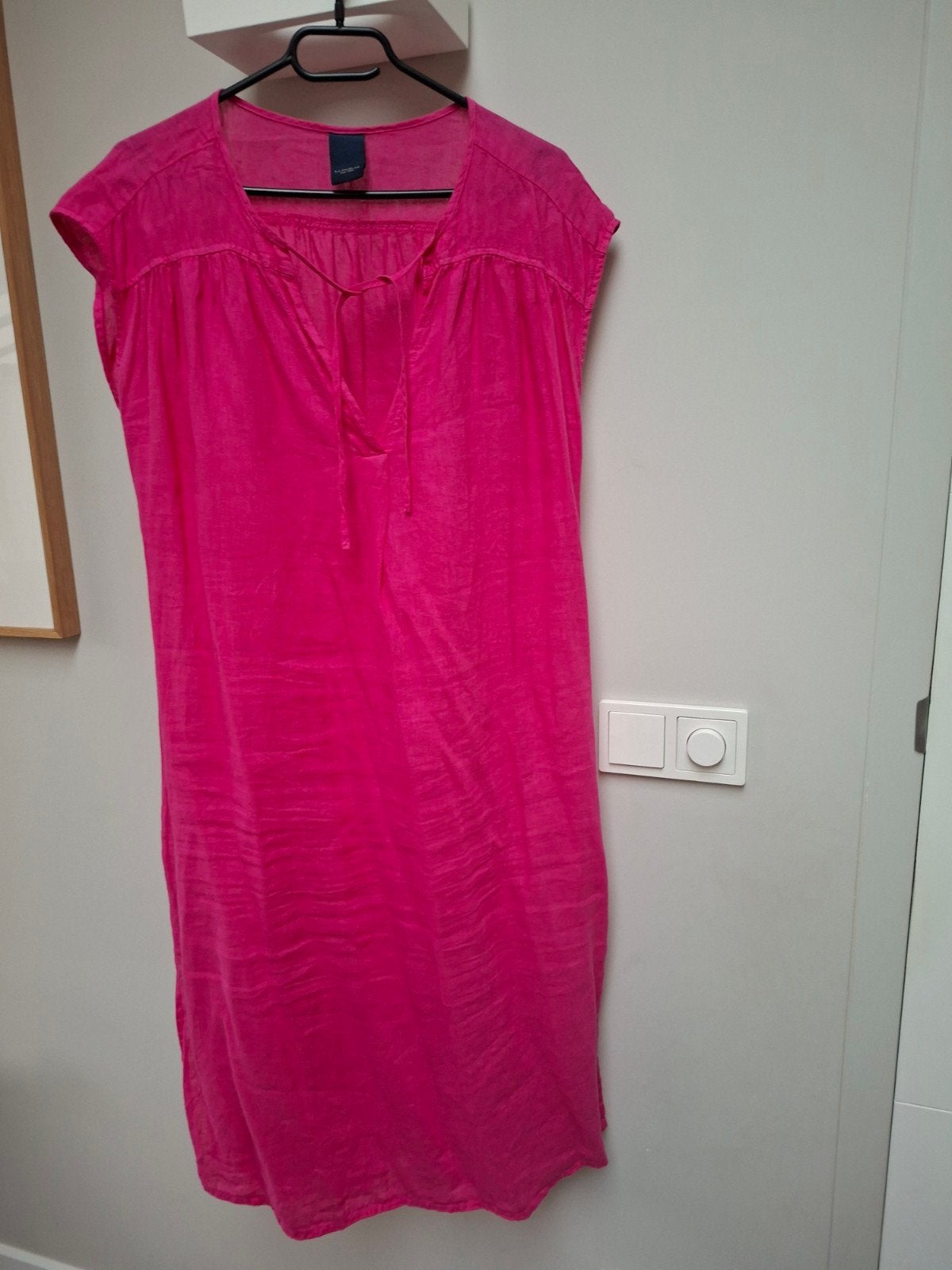 Roze linnen jurk met splitjes aan de zijkanten, Kleding | Dames, Maat 38/40 (M), Ophalen of Verzenden, Knielengte, Roze