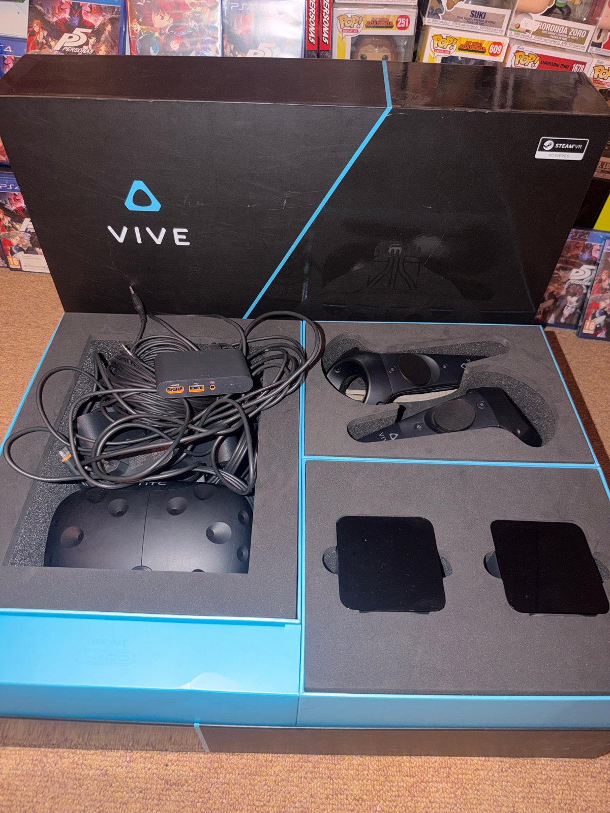 HTC Vive Virtual Reality Headset - Complete Set, Spelcomputers en Games, Virtual Reality, Gebruikt, Pc, VR-bril, Ophalen