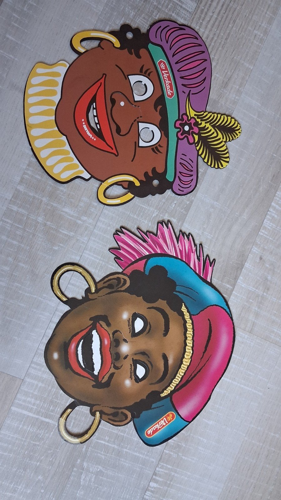zwarte pieten maskers van karton. Verkade, Ophalen of Verzenden