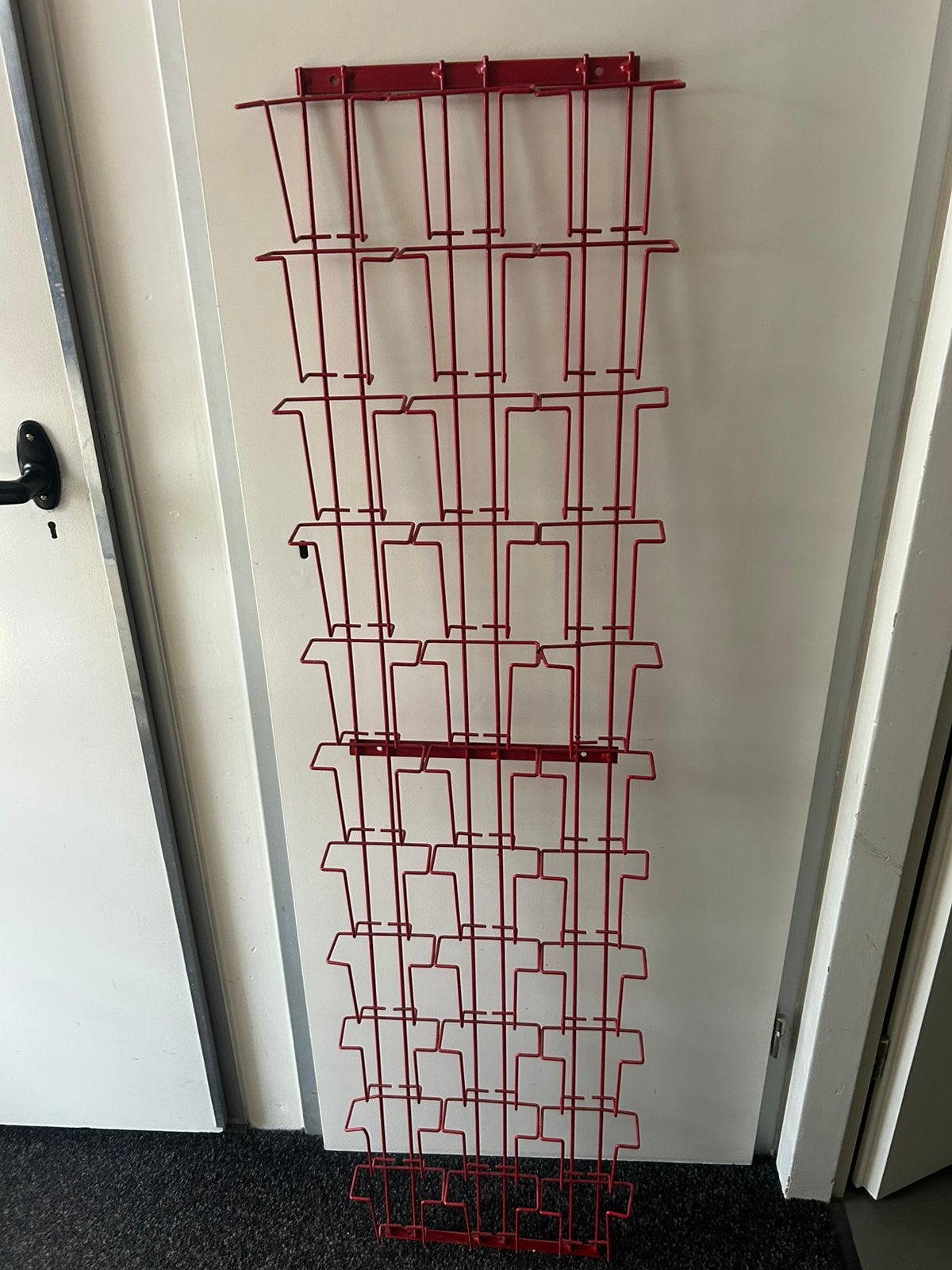 Rood kaarten rek 145  x 37,5 cm, Diversen, Wenskaarten, Ophalen, Gebruikt