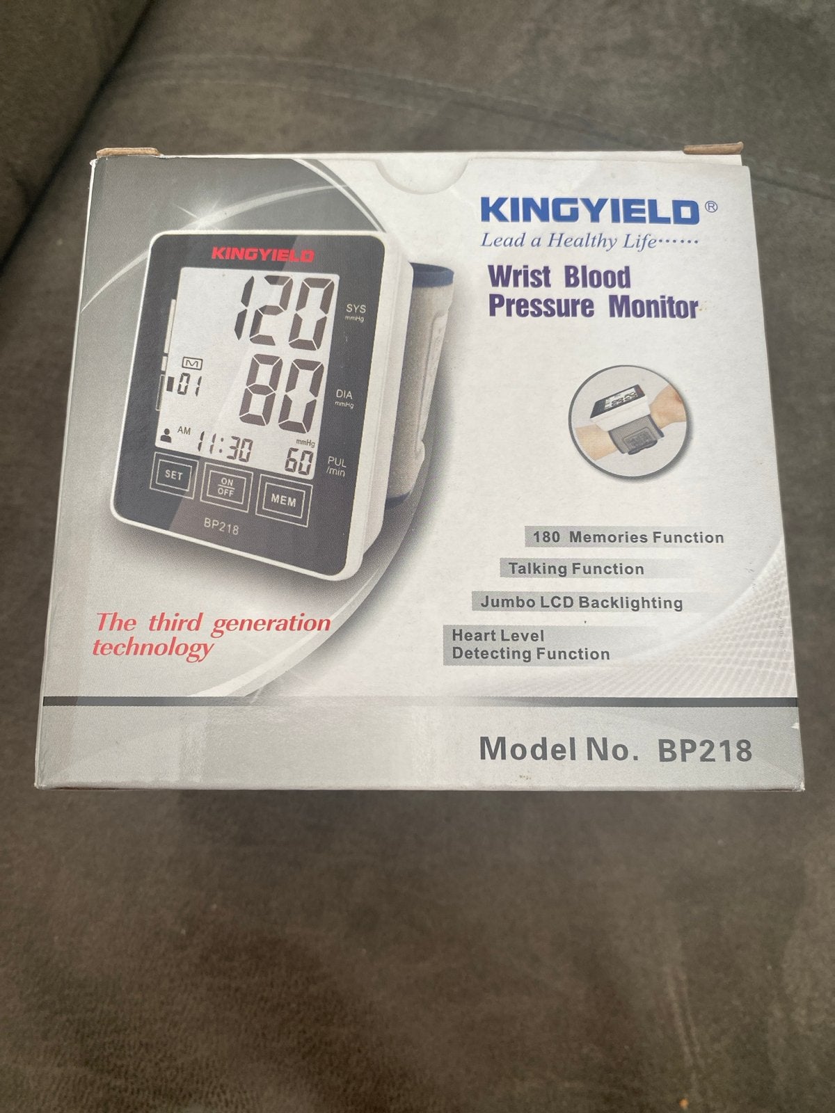 Kingyield BP218 Bloeddrukmeter Polsmodel - Nieuw, Ophalen of Verzenden, Nieuw, Overige typen
