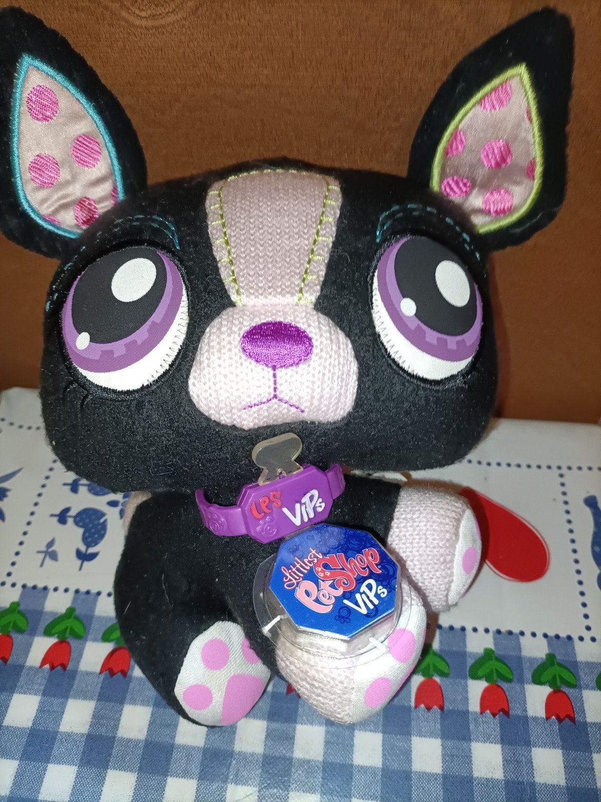 Little Petshop zwarte poes met roze 22 cm groot, Ophalen of Verzenden, Zo goed als nieuw