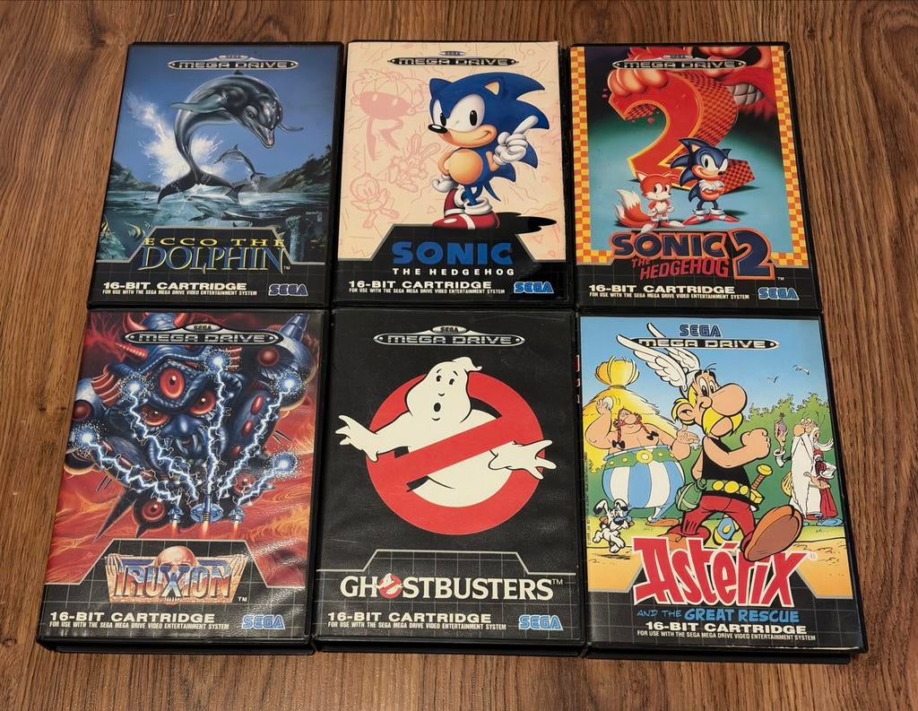 Sega Mega Drive Games: Ghostbusters, Sonic, Asterix & Meer!, Spelcomputers en Games, Games | Sega, Avontuur en Actie, Gebruikt