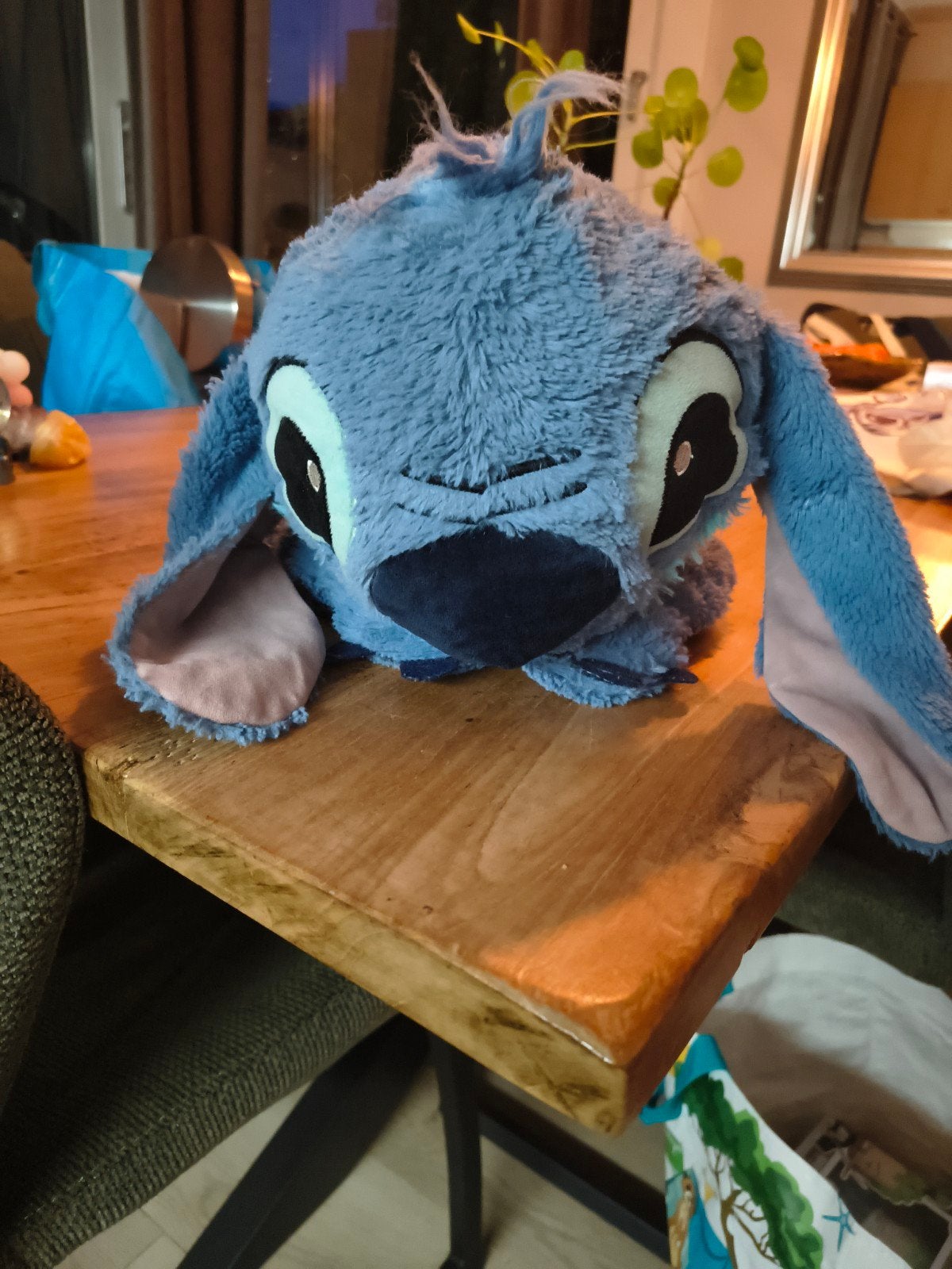 Stitch knuffel met totebag Disney Lilo en Stitch, Ophalen, Gebruikt, Overige typen, Blauw