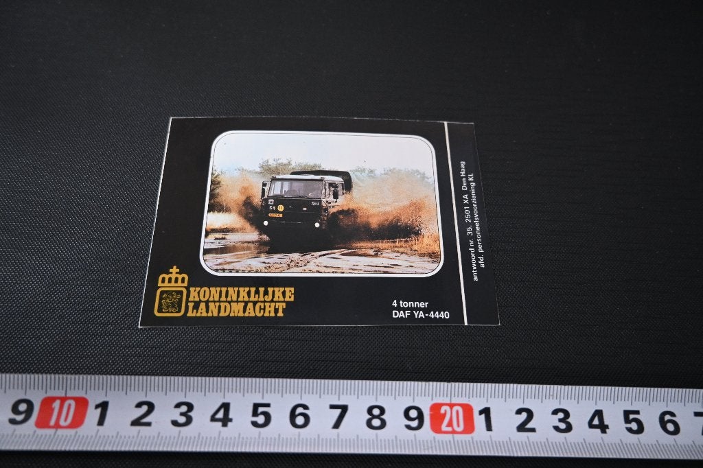 sticker Leger Koninklijke Landmacht DAF YA-4440 LL1855, Ophalen of Verzenden, Zo goed als nieuw