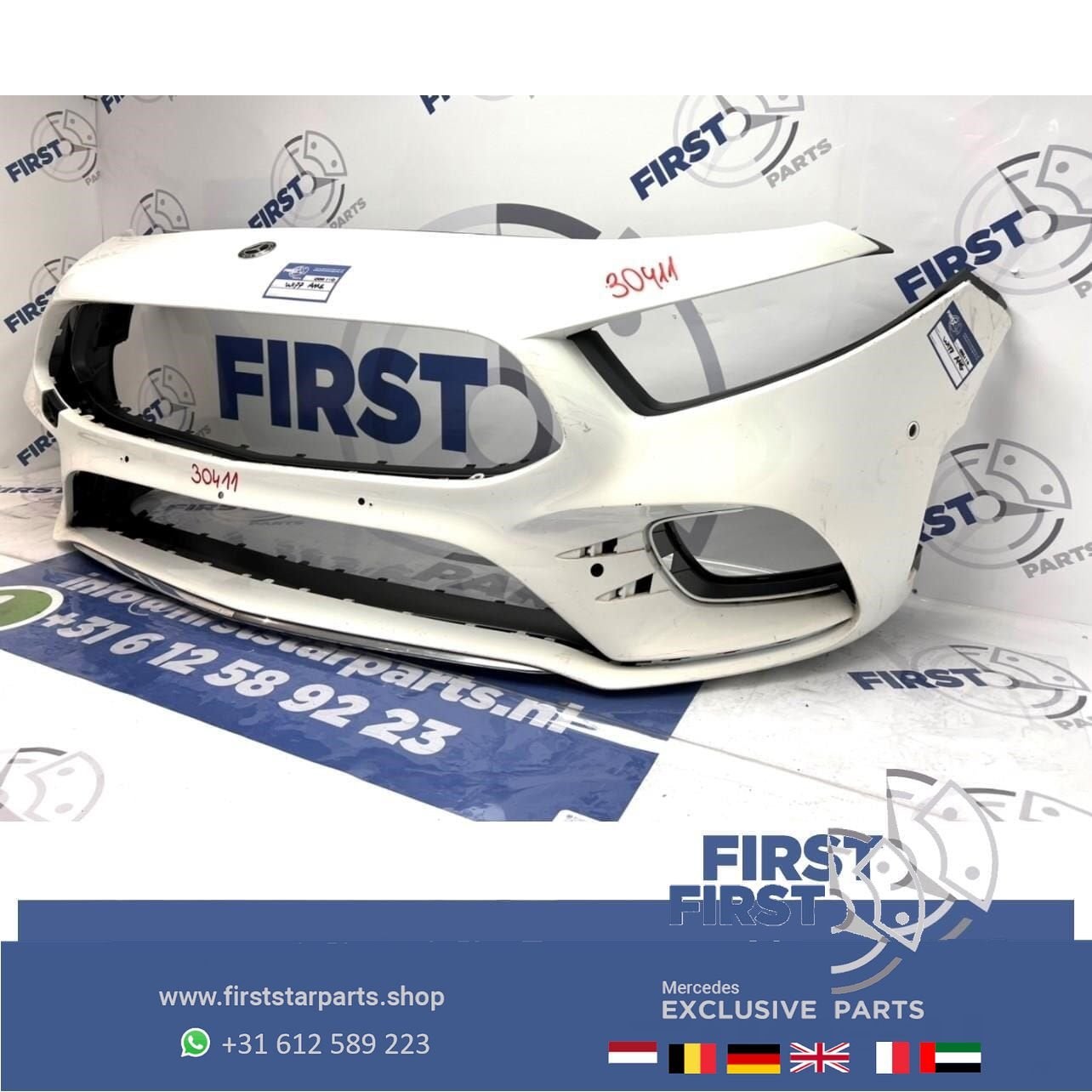 W177 V177 AMG BUMPER Mercedes A Klasse VOORBUMPER 2018-2024, Gebruikt, -, Voor, Ophalen of Verzenden