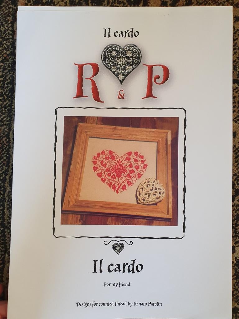 origineel nieuw italiaans kruissteek borduurpatroon  hart, Verzenden, Nieuw, Patroon