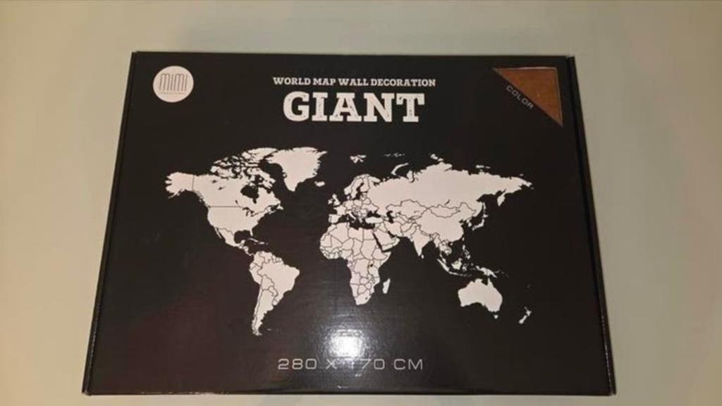 MiMi Innovations Houten Wereldkaart Muurdecoratie - Bruin, Hout, Nieuw, Ophalen of Verzenden, Bruin