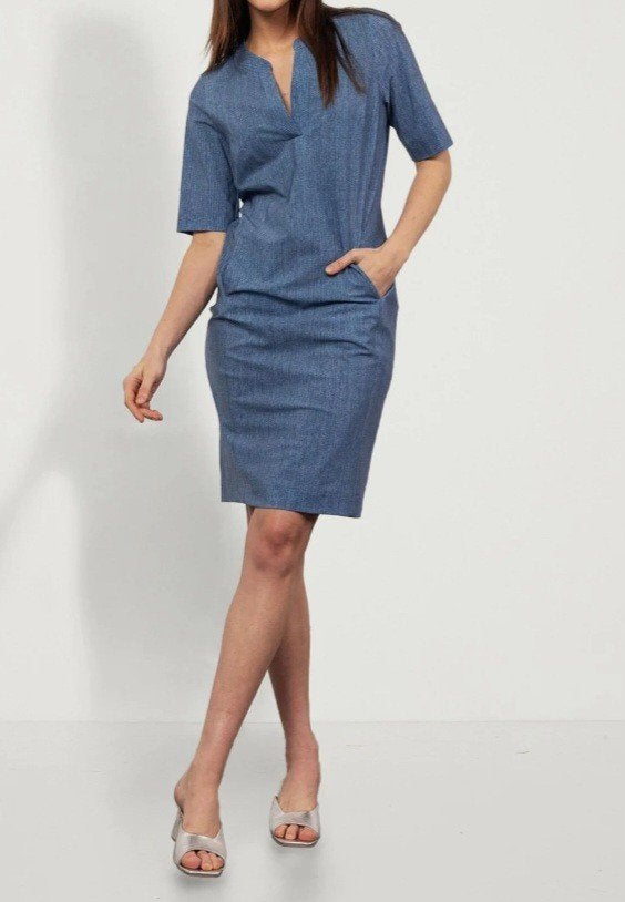 Simplicity denim look jurkje Studio Anneloes, L, Studio Anneloes, Blauw, Maat 42/44 (L), Ophalen of Verzenden