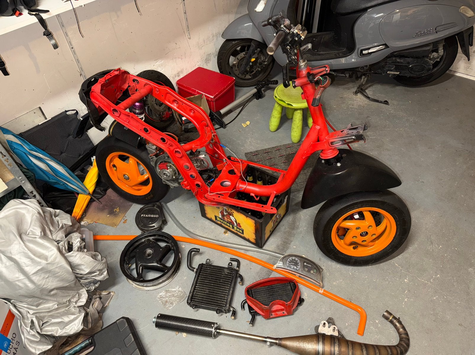 Fastider A1 frame met blok, alles los tekoop., Ophalen, Zo goed als nieuw, Kart