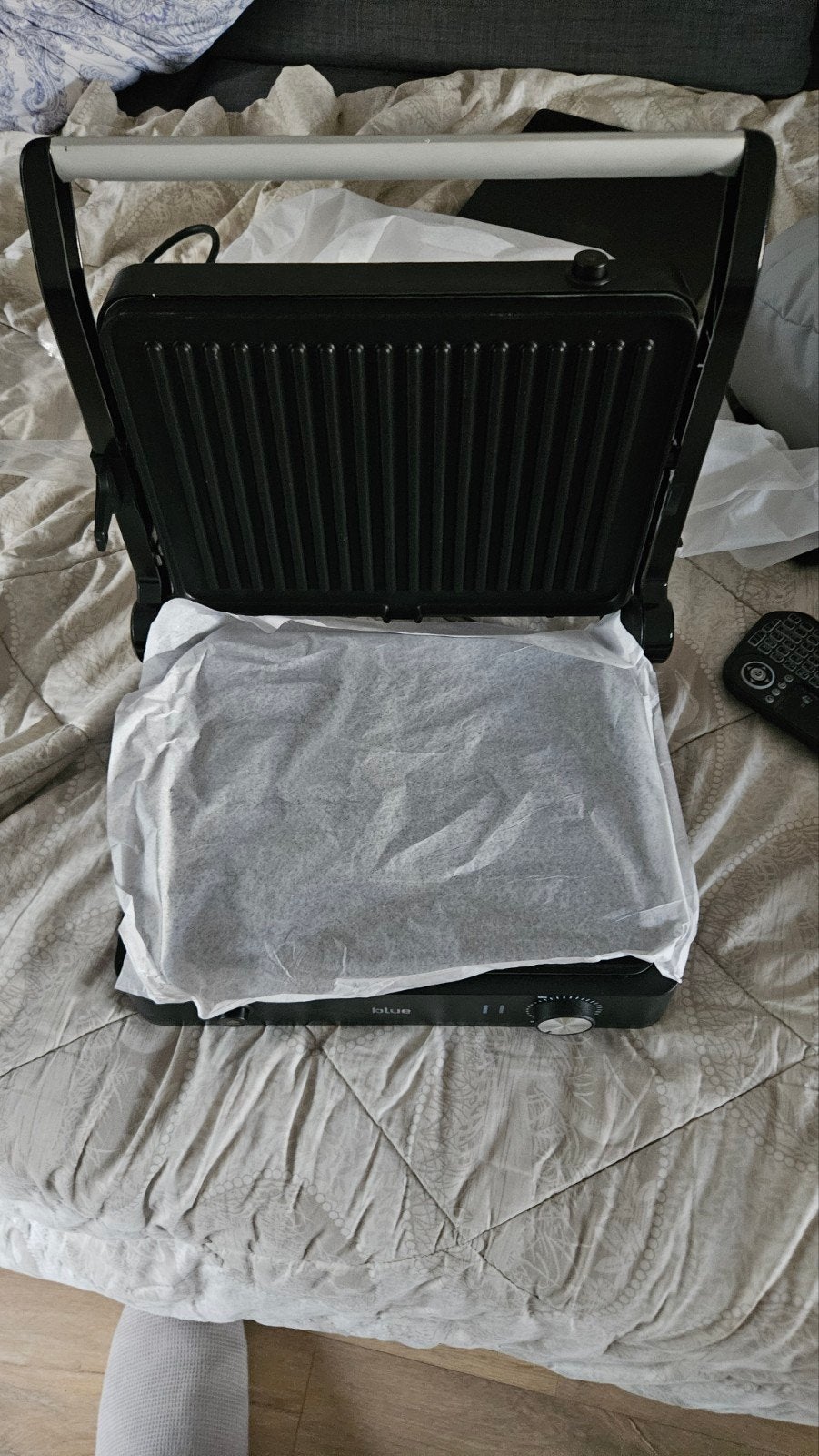 Blue Home Contactgrill - Nieuw in doos, Witgoed en Apparatuur, Ophalen of Verzenden, Uitneembare platen, Nieuw