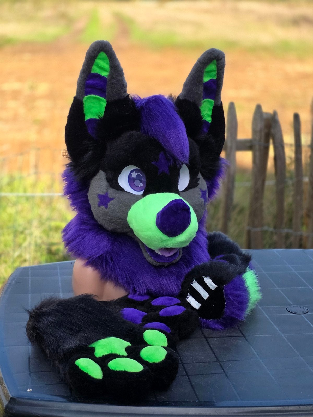 fursuit mini partial vleermuis, Ophalen of Verzenden, Nieuw, Overige typen