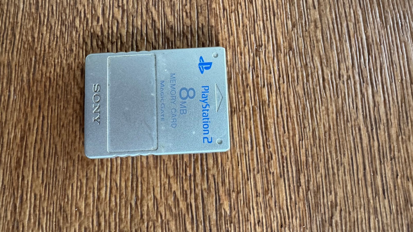 Geheugenkaart ps2, Ophalen, Gebruikt, Zilver
