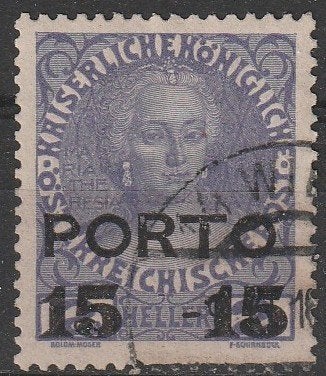 4994. Oostenrijk Port 59 gest. Maria Theresia, Ophalen of Verzenden, Gestempeld