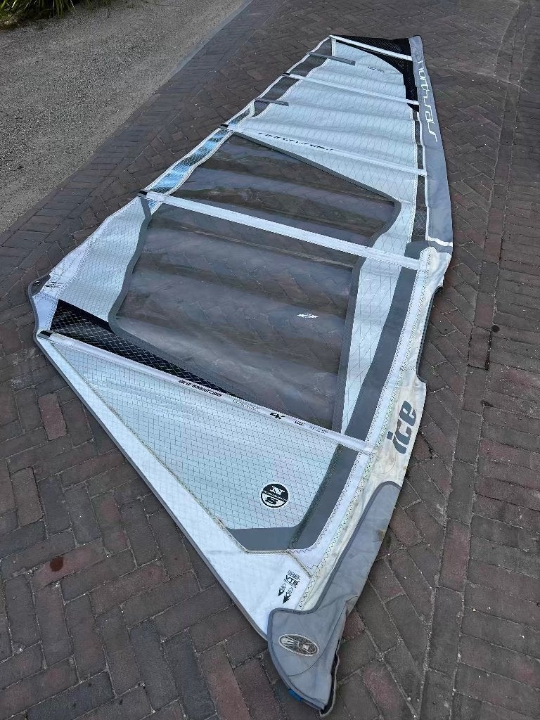 Super zeilen North ICE 4.7 en 4.2 compleet., Watersport en Boten, Ophalen, Gebruikt, Met mast, 3.5 tot 5 m²