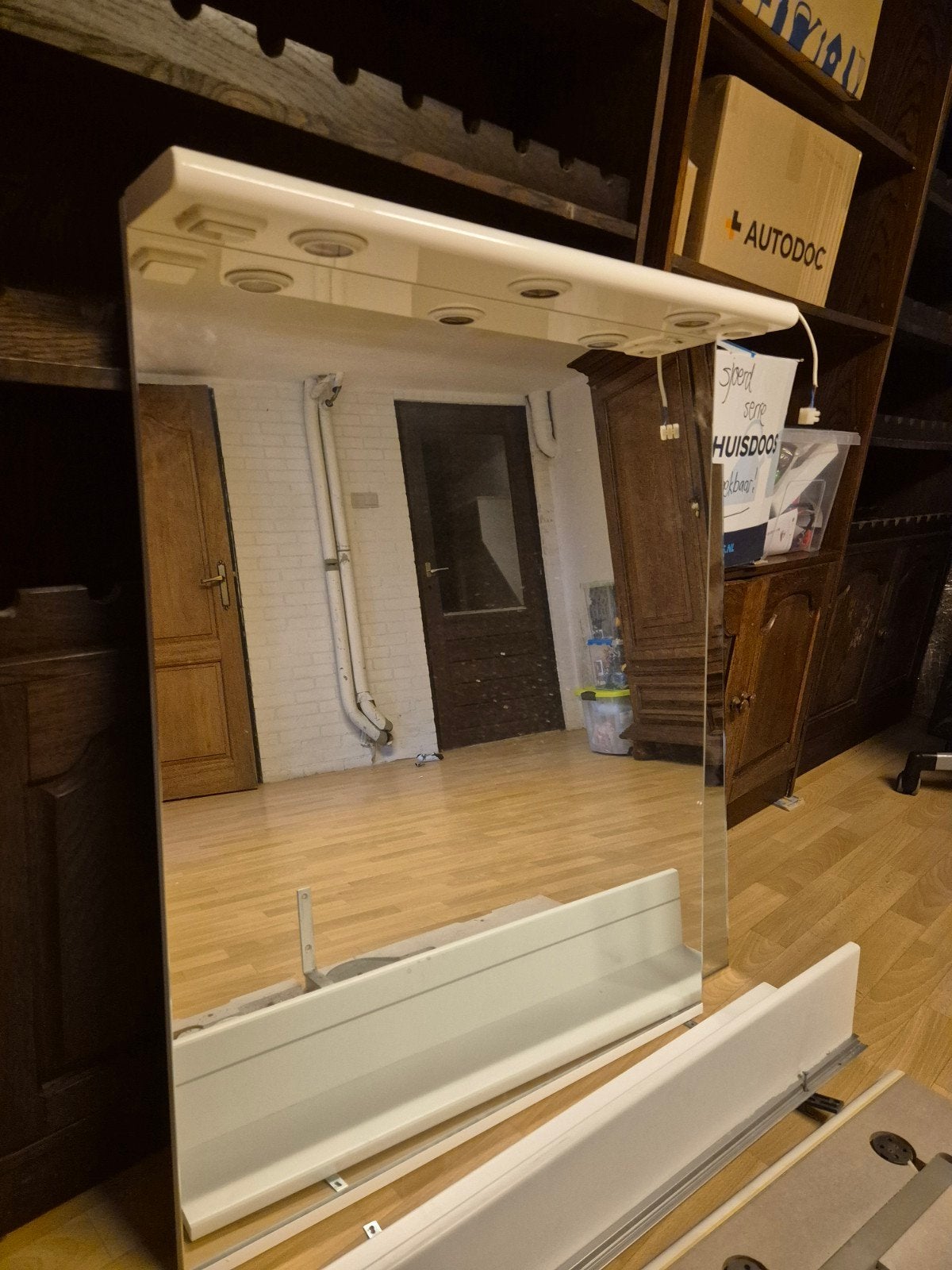2 x Spiegel met verlichting, Huis en Inrichting, Ophalen, Gebruikt, 100 tot 150 cm, 75 tot 100 cm