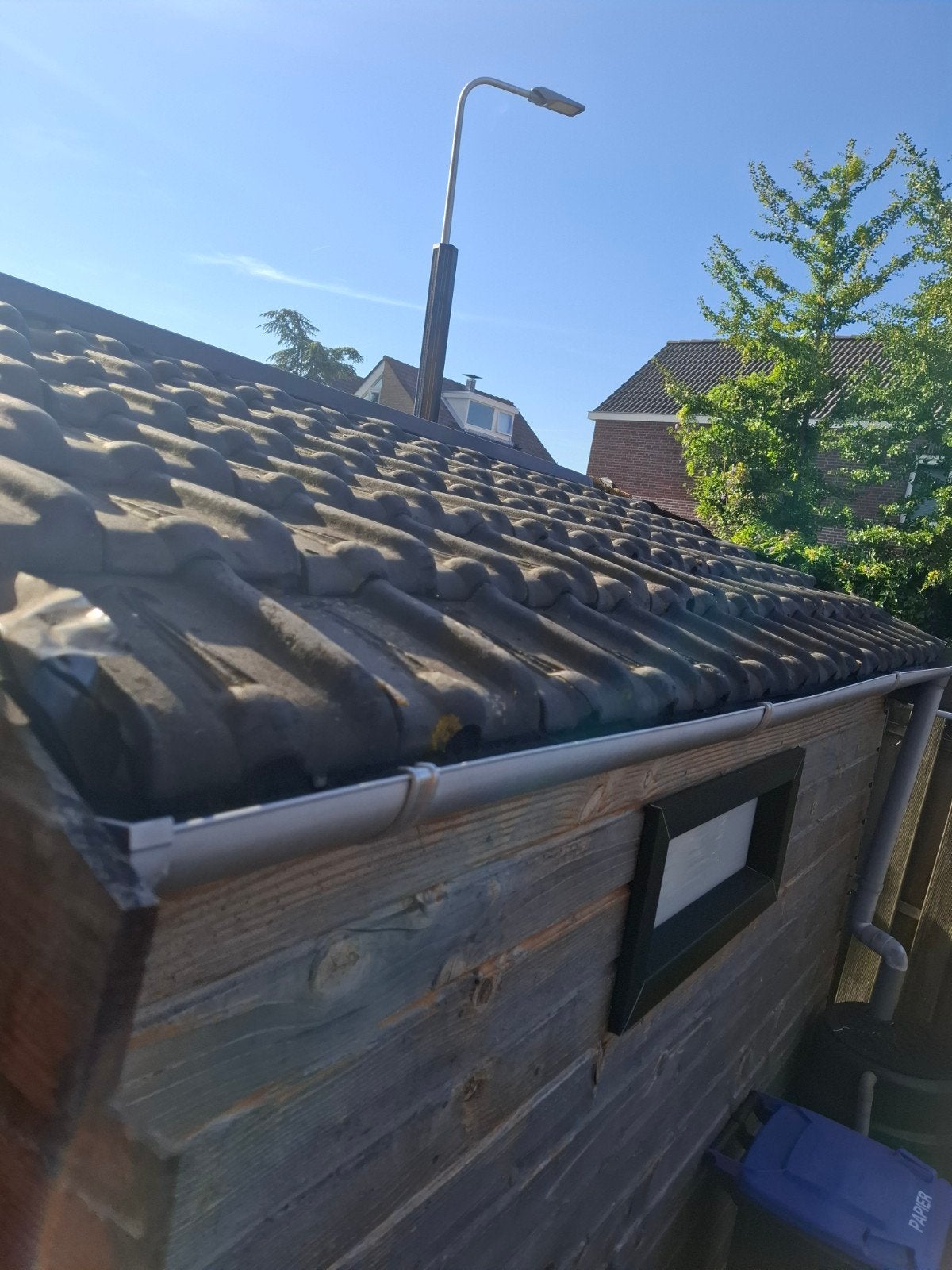 oude dakpannen kruispannen, Doe-het-zelf en Verbouw, Dakpannen en Dakbedekking, Ophalen, Gebruikt, Steen of Klei, 15 m² of meer