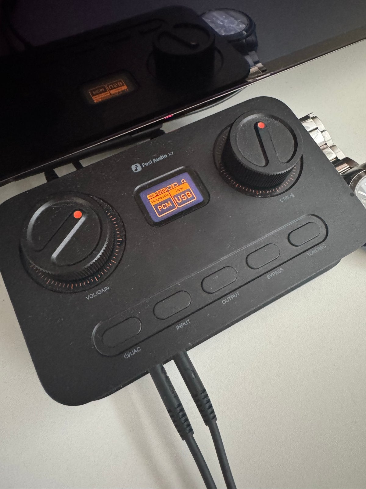 Fosi Audio K7 DAC Hoofdtelefoonversterker PC/PS5, Ophalen, Zo goed als nieuw, Overige systemen, Overige merken