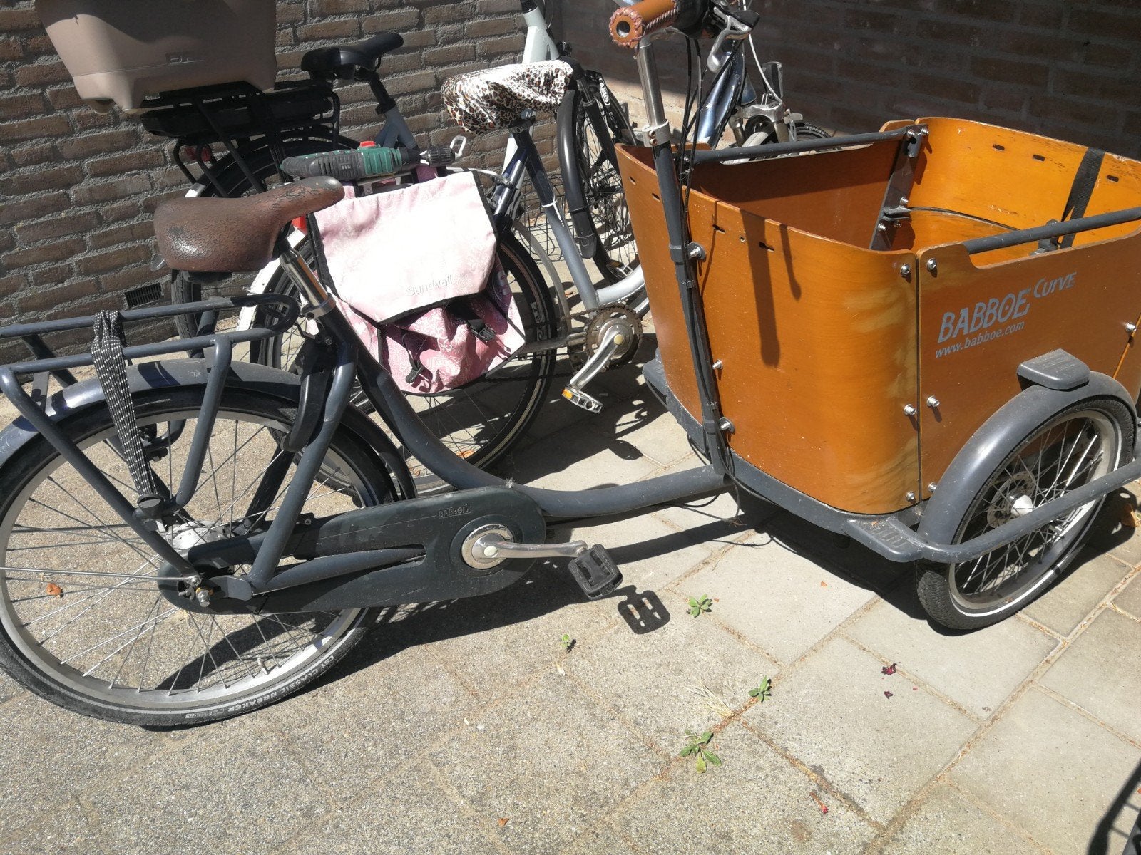 Babboe Curve Bakfiets 5 versnellingen- Ideaal voor gezinnen, Overige merken, Gebruikt, Ophalen of Verzenden, 2 kinderen