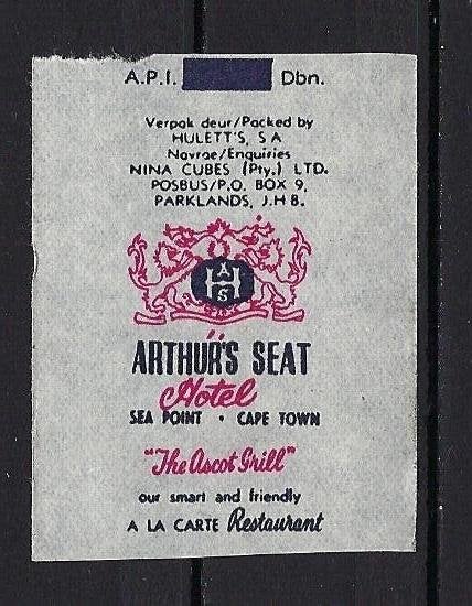 353 Zuid-Afrika, Parklands ARTHUR'S SEAT hotel, Ophalen of Verzenden, Buitenland