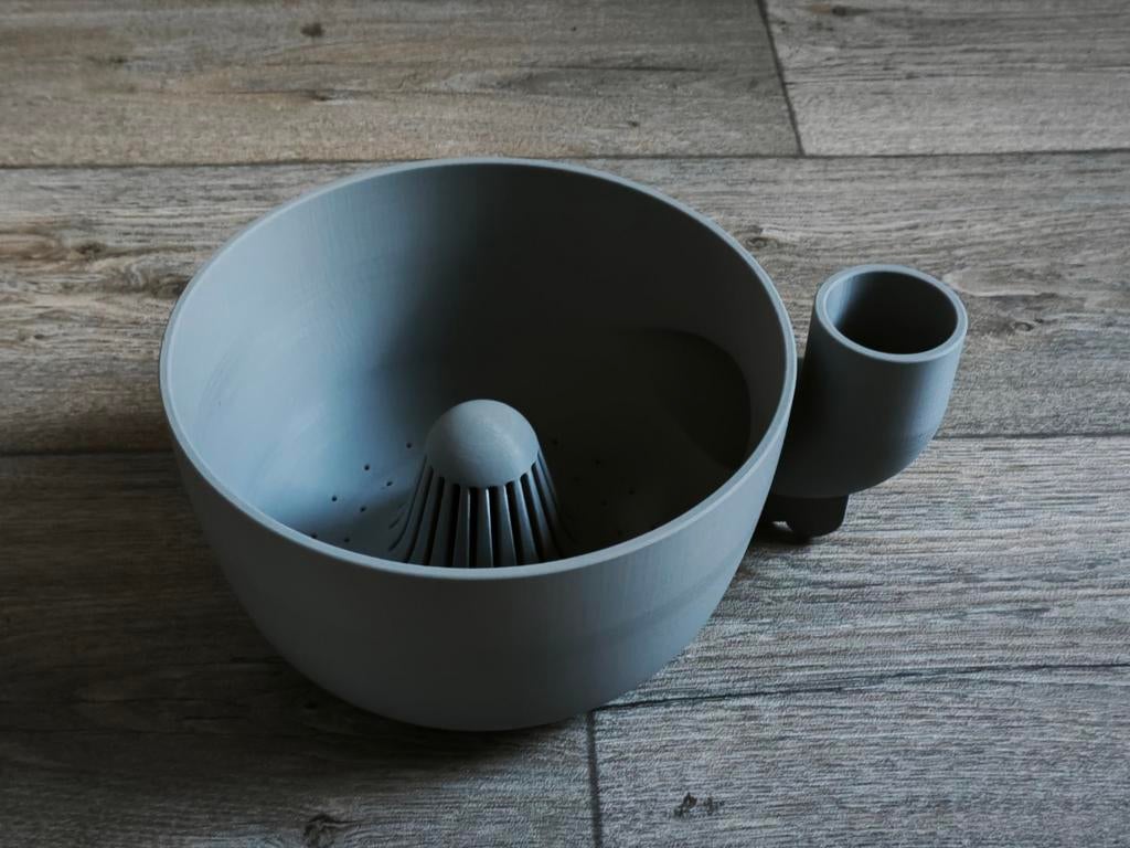 Groente- en fruitwasmand met afvoer en citruspers, Ophalen of Verzenden, Nieuw