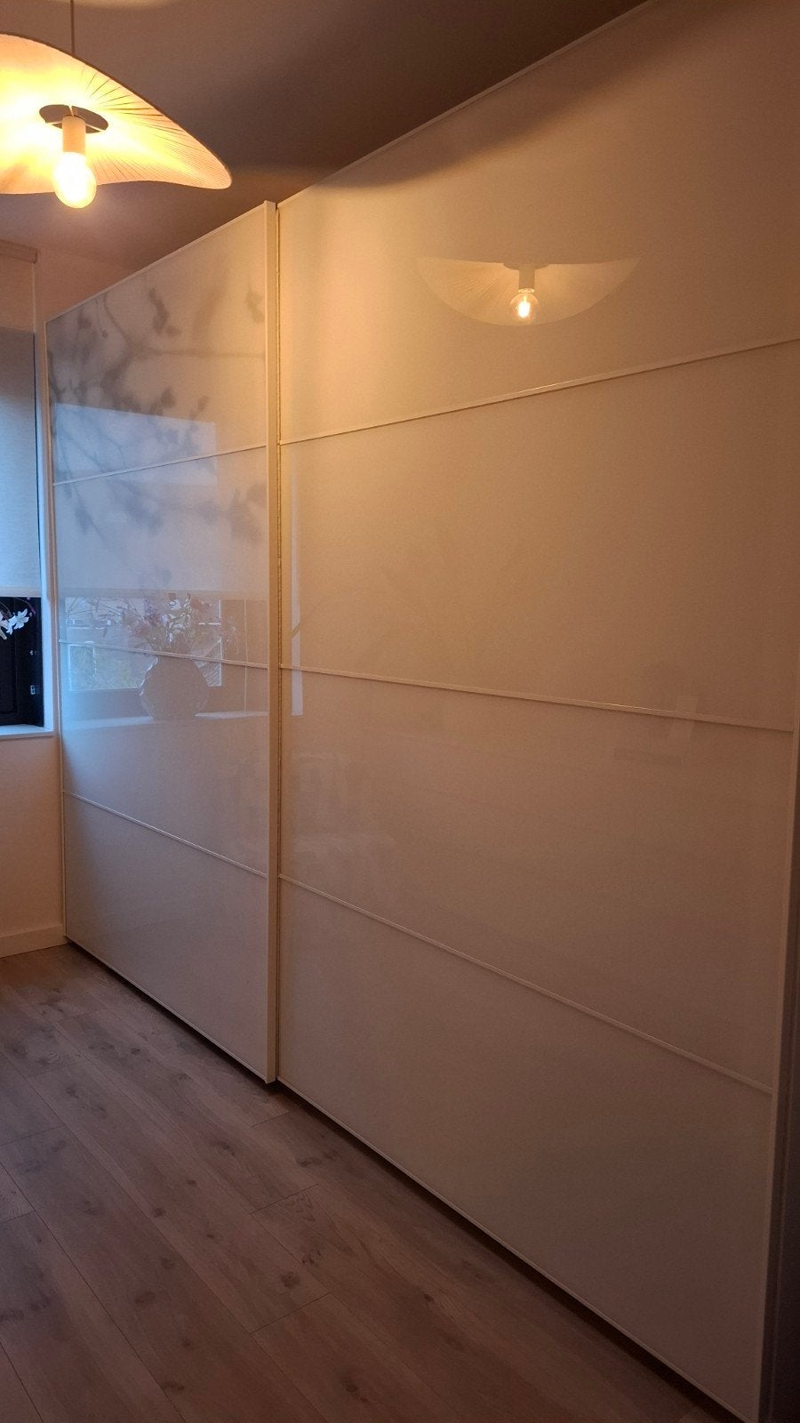 Set van 2 IKEA PAX schuifdeuren 150x236cm met takkenprint, Ophalen, Overige materialen, Gebruikt, 200 cm of meer