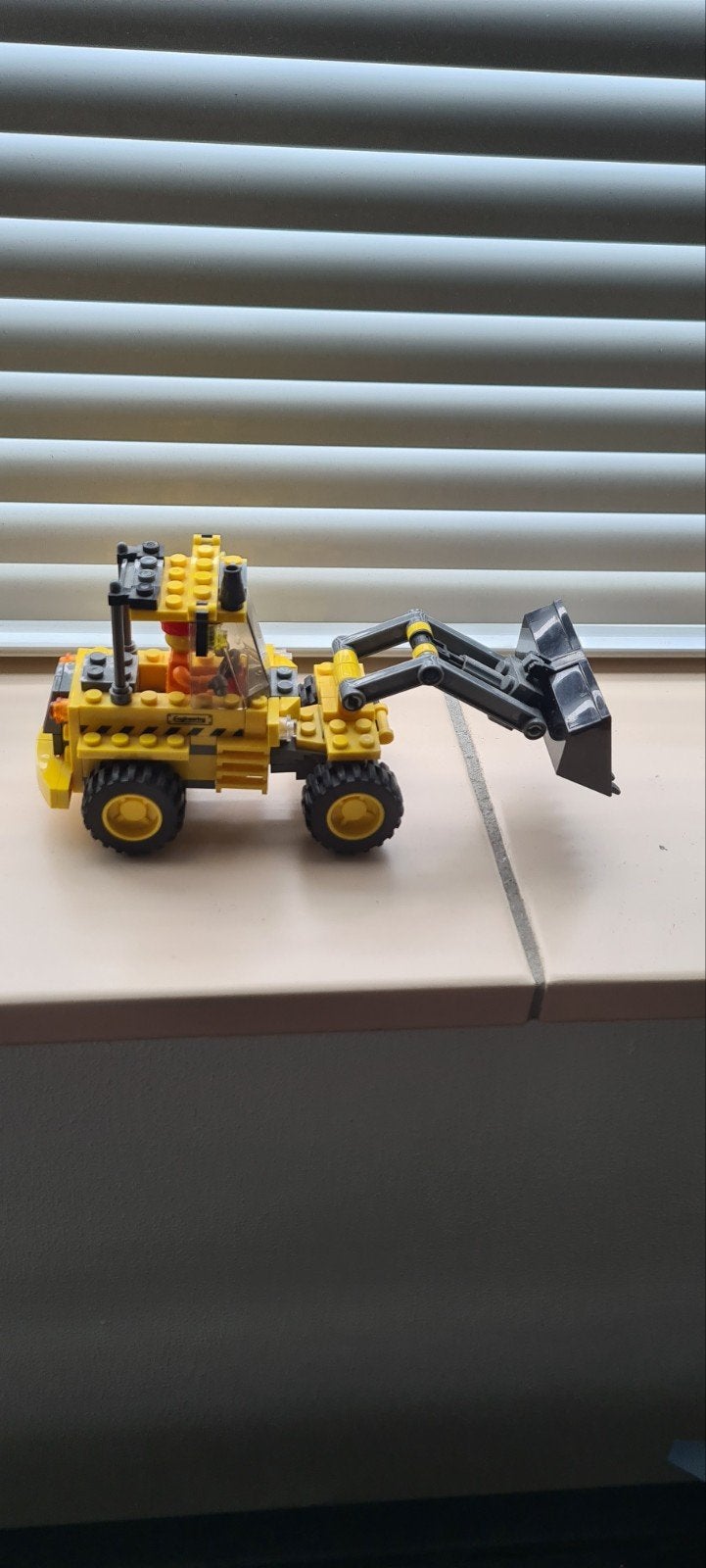 Gele Lego graafmachine met bestuurder, Ophalen, Gebruikt, Overige merken