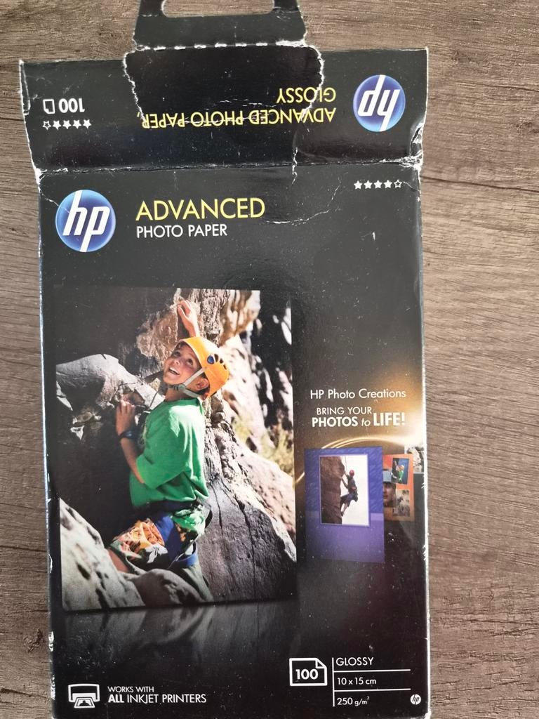 HP Q8692A Advanced Glanzend Fotopapier 10x15cm 250g/m², Ophalen
