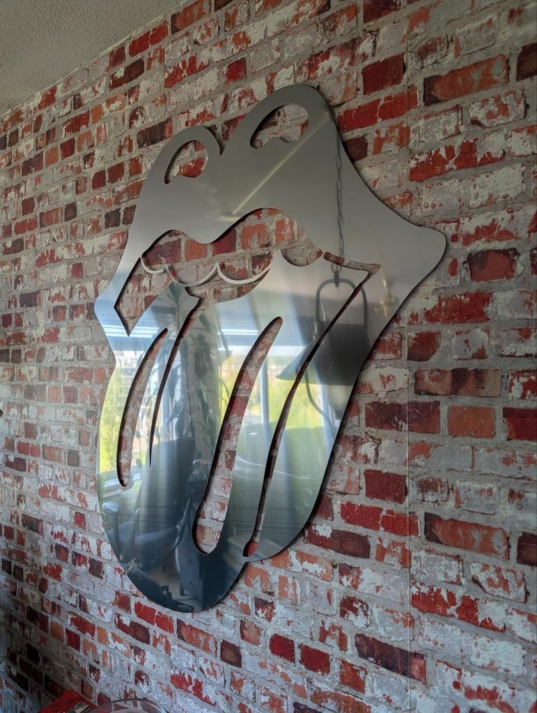 Unieke Rolling Stones tong RVS, Verzamelen, Muziek, Artiesten en Beroemdheden, Ophalen, Poster, Artwork of Schilderij